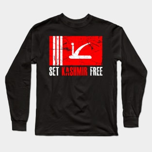 Set Kashmir Free - Kashmiri Wants Freedom From India Long Sleeve T-Shirt